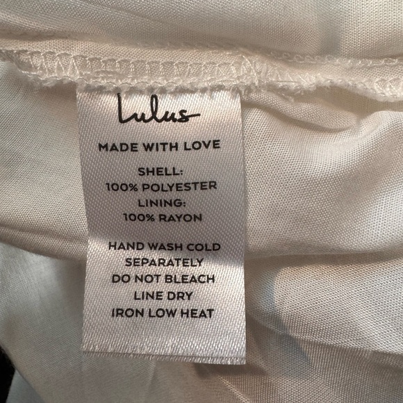 Lulu's One Shoulder White and Gold Midi Dress - Picture 4 of 7